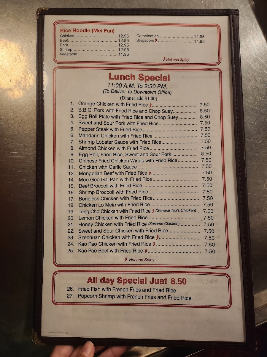 Chinese Inn-Nicholson Menu - Image 3